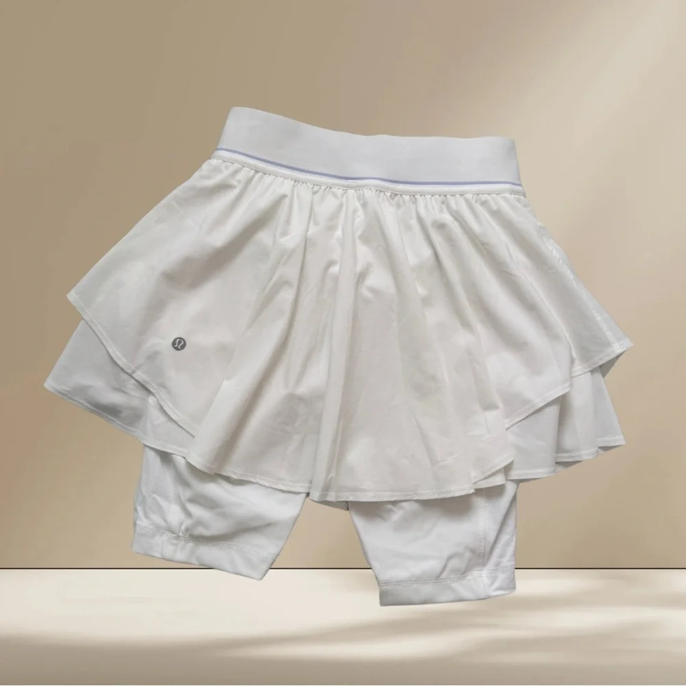 Lululemon Court Rival High-Rise Tennis Skirt | White | Size 4 | NWT - Picture 6 of 8